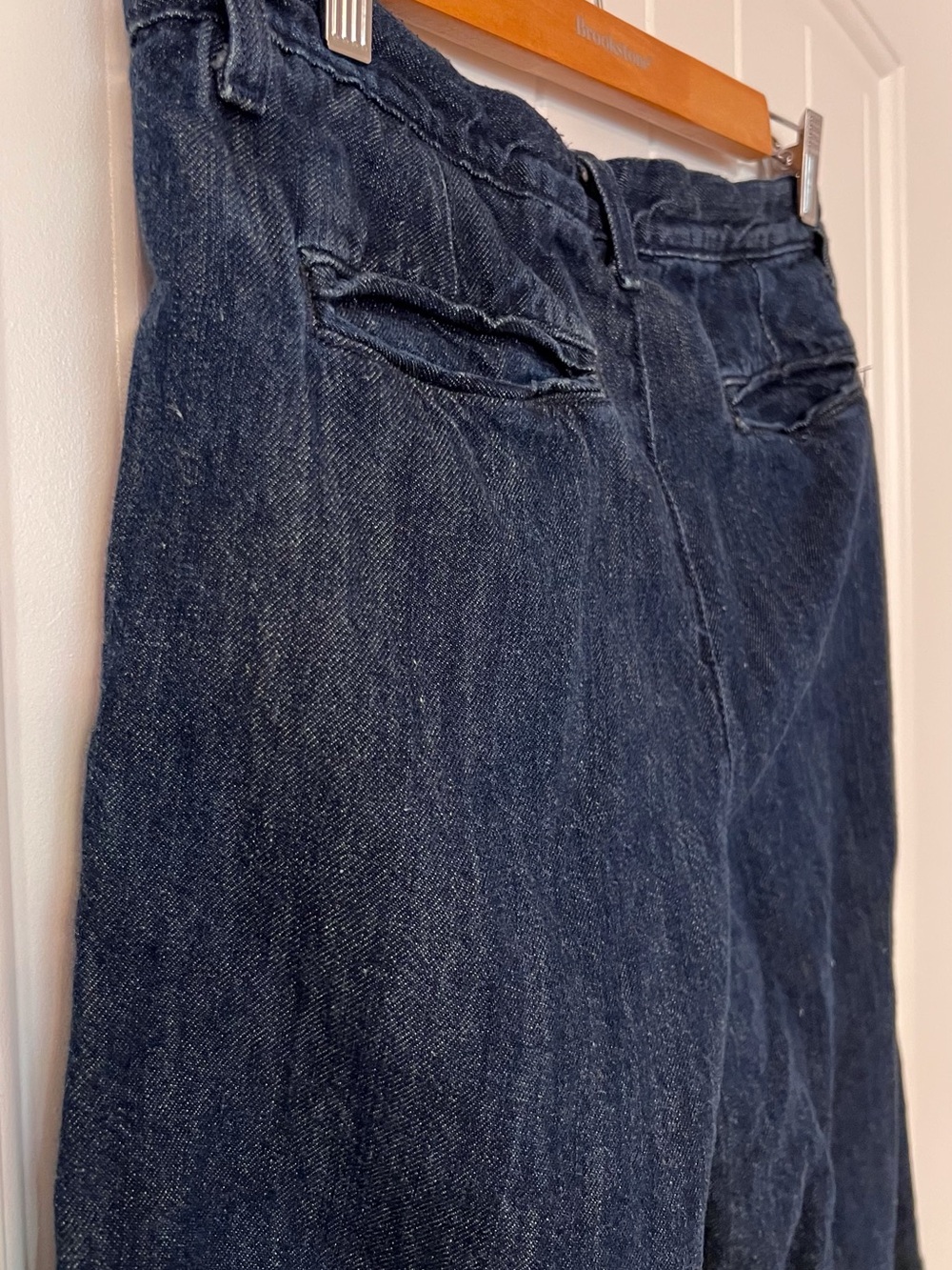 J Brand Dark Indigo Wide Leg Trouser style Jeans - Picture 9 of 9